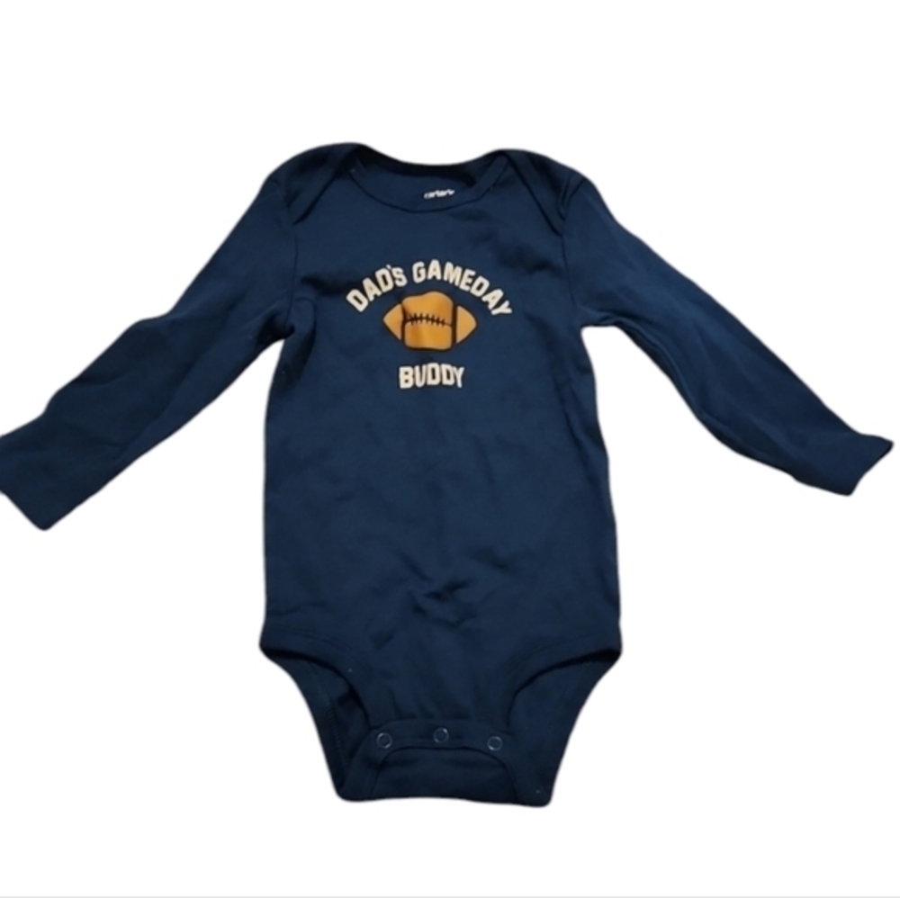 Carters Boy's Game Day Buddy Football Onsie 12 Months Blue
